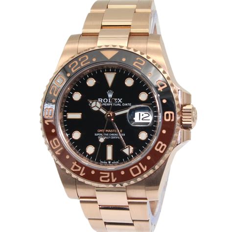 rolex gmt-master ii 18k everose gold watch ref 126715chnr|rolex gmt everose gold.